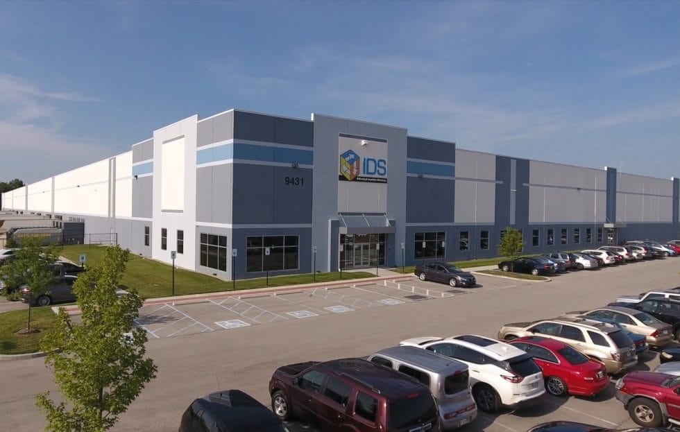 A outside view of a IDS fulfillment center.